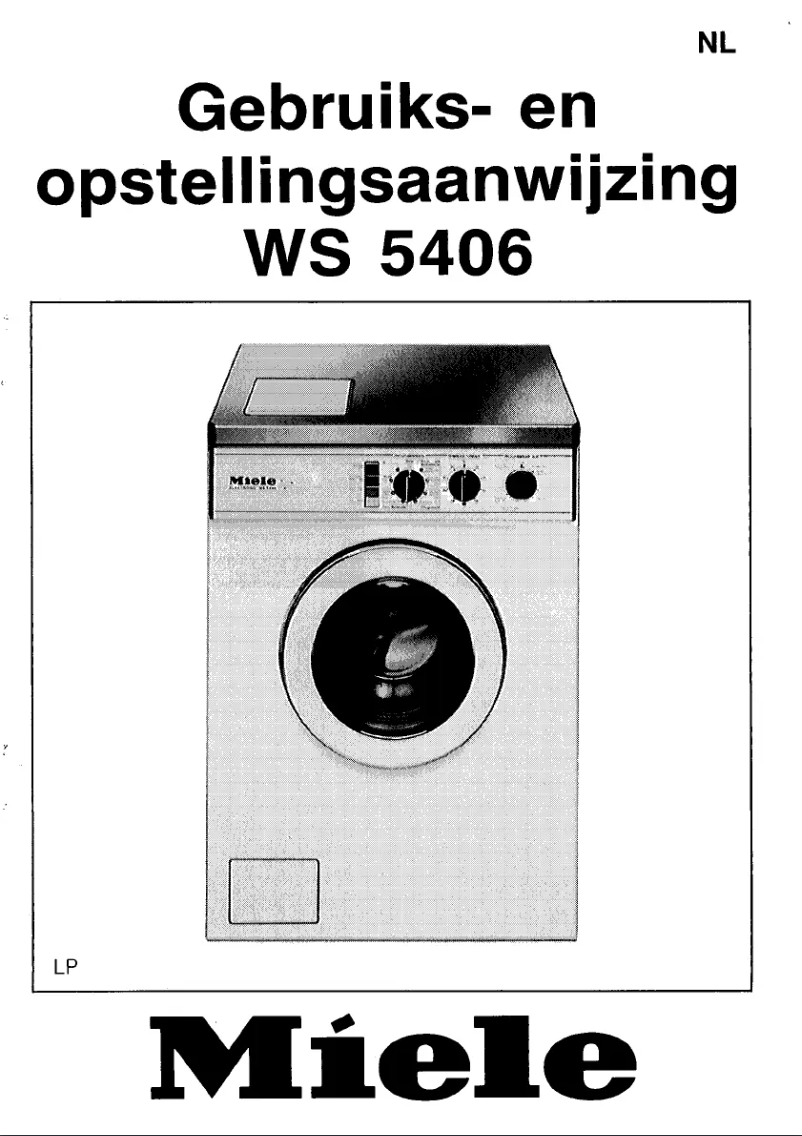 Página 1 del manual Manual de usuario Miele WS 5406 LP