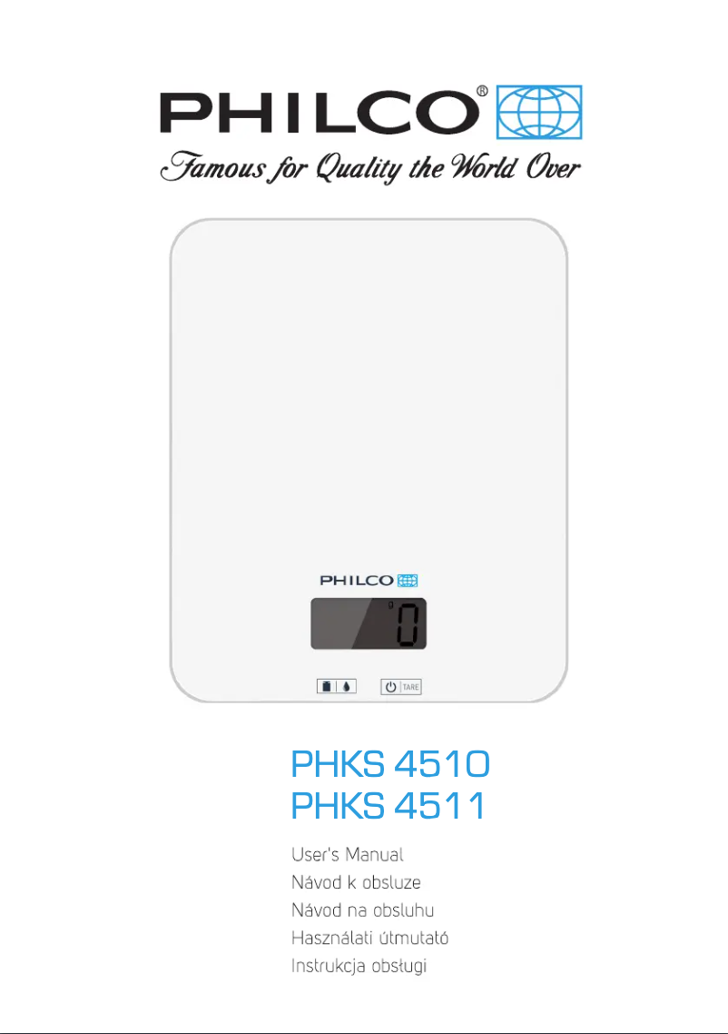 Page 1 de la notice Manuel utilisateur Philco PHKS 4511