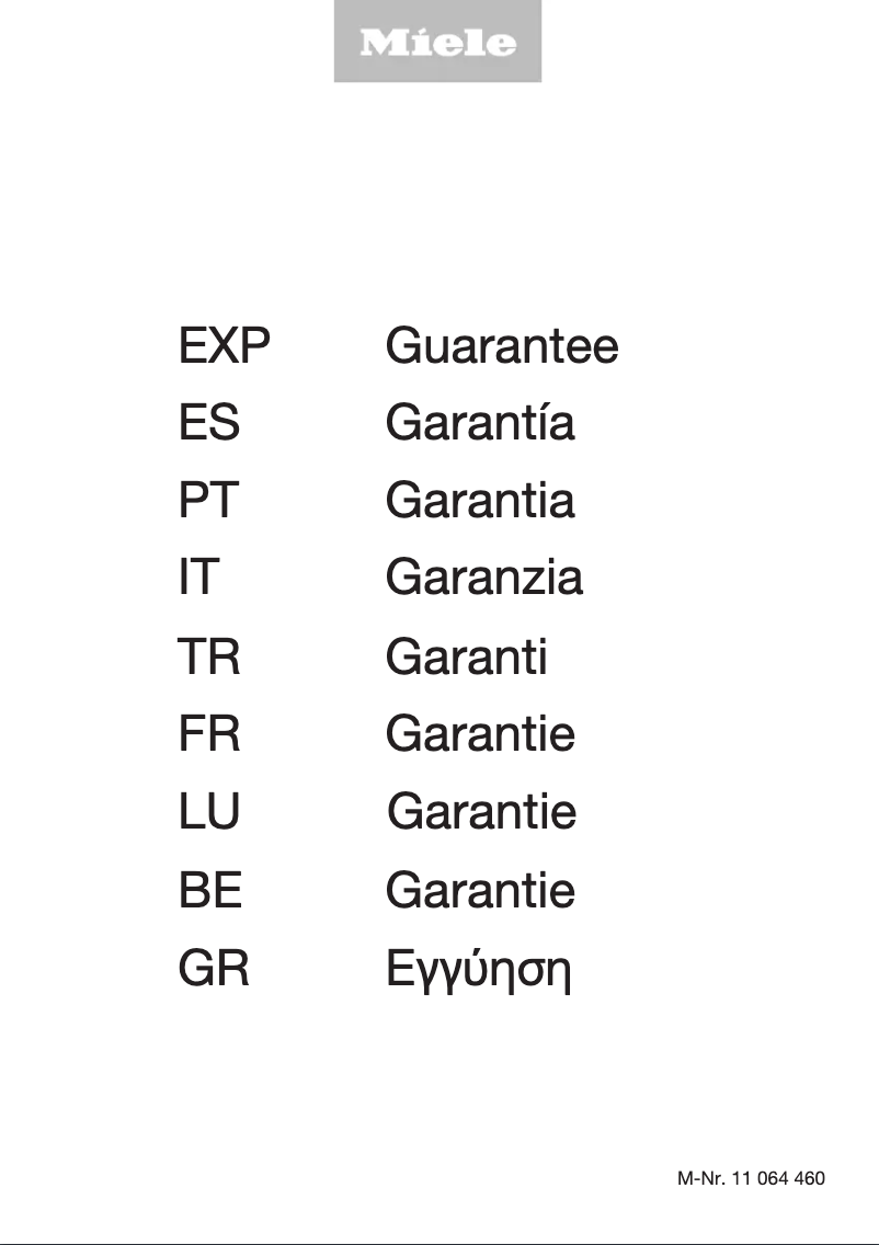 Página 1 del manual Manual de instrucciones Miele G 5260 Vi Active Plus