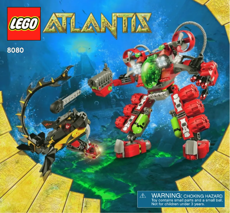 Page 1 de la notice Manuel utilisateur Lego Atlantis 8080