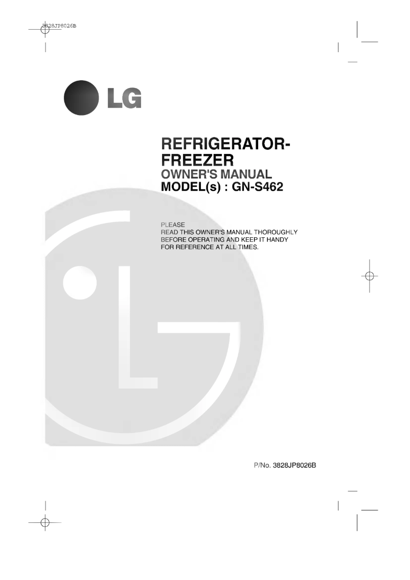 Image de la première page du manuel de l'appareil GN-S462QLC