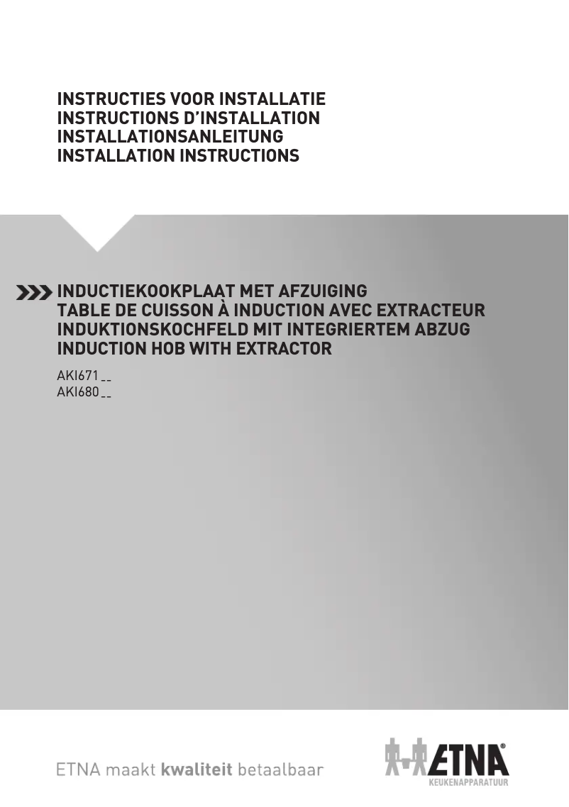 Page 1 de la notice Guide d'installation Etna HF2018