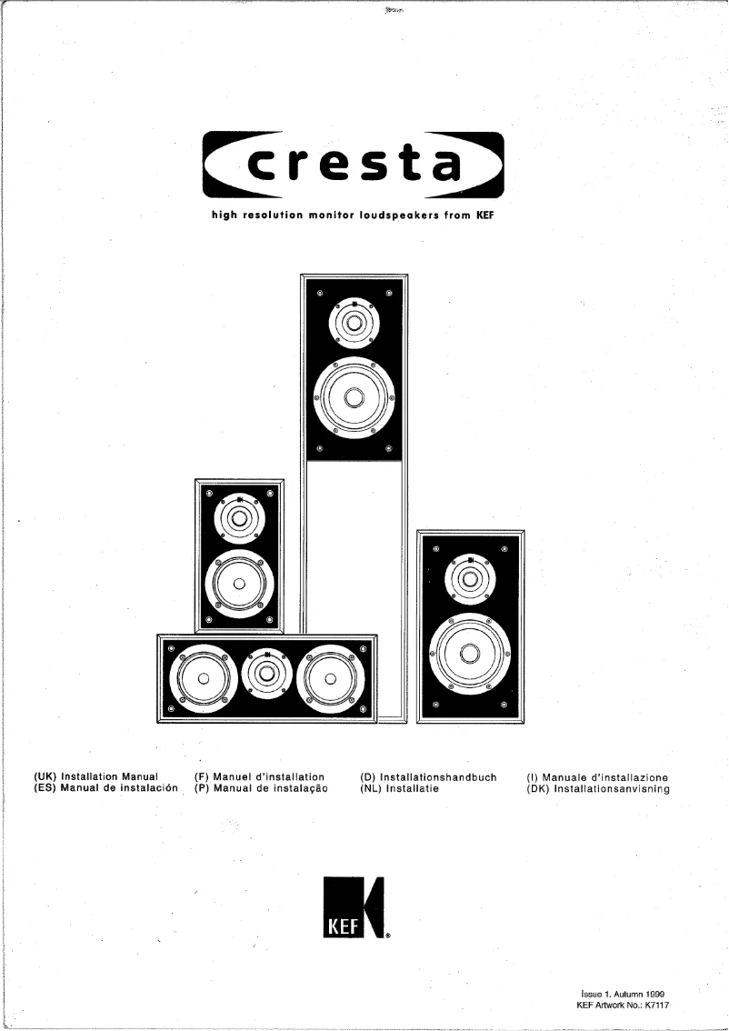 Page 1 of the manual User Manual KEF Cresta C