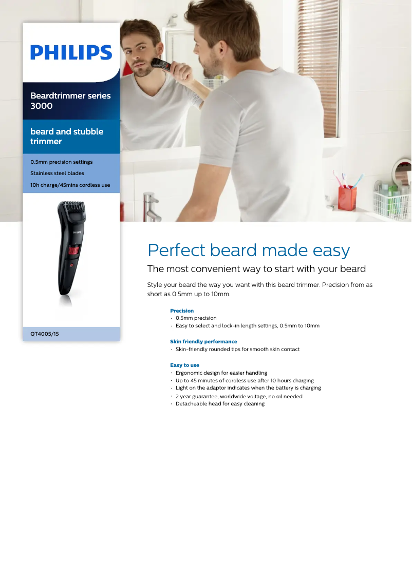 Image de la première page du manuel de l'appareil Series 3000 QT4005