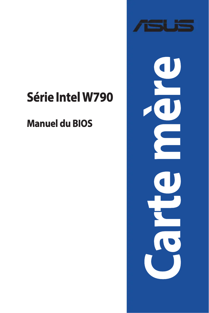 Page 1 de la notice Manuel utilisateur Asus Pro WS W790E-SAGE SE