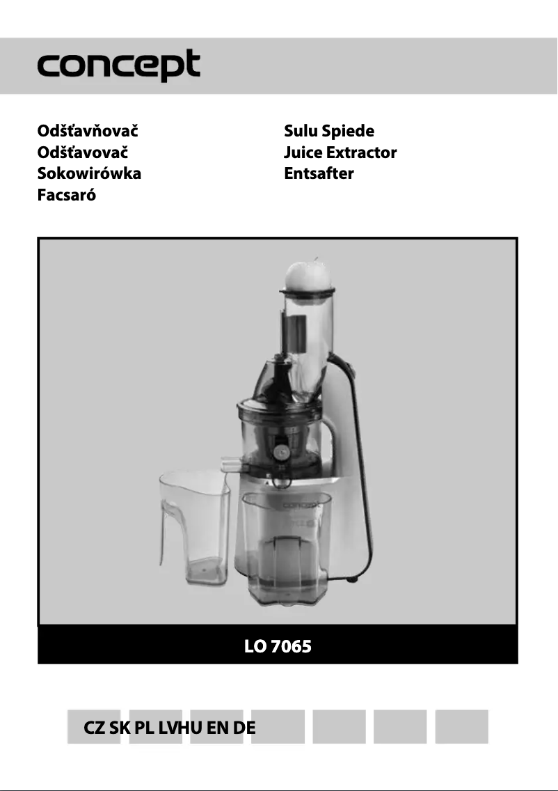 Page 1 de la notice Manuel utilisateur Concept LO7065