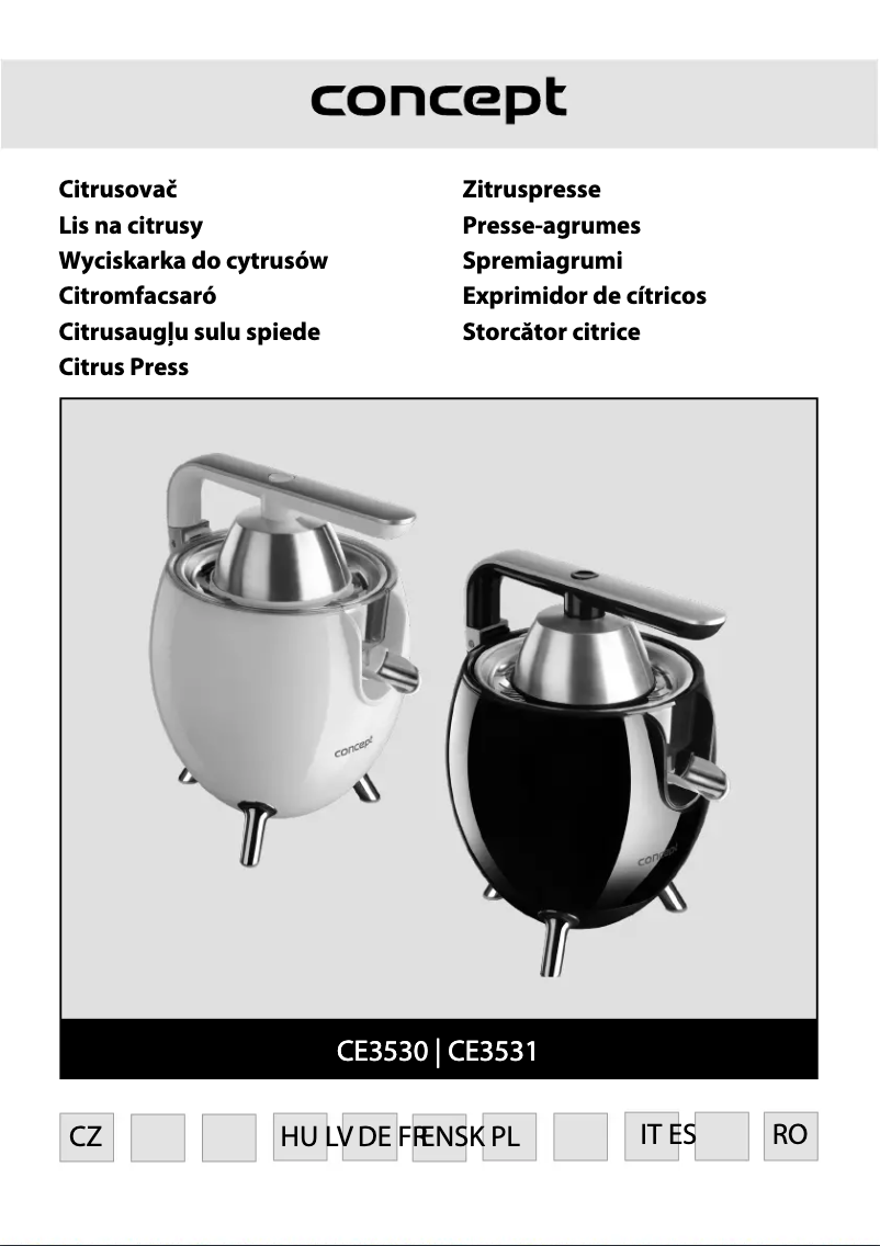 Page 1 de la notice Manuel utilisateur Concept CE3531