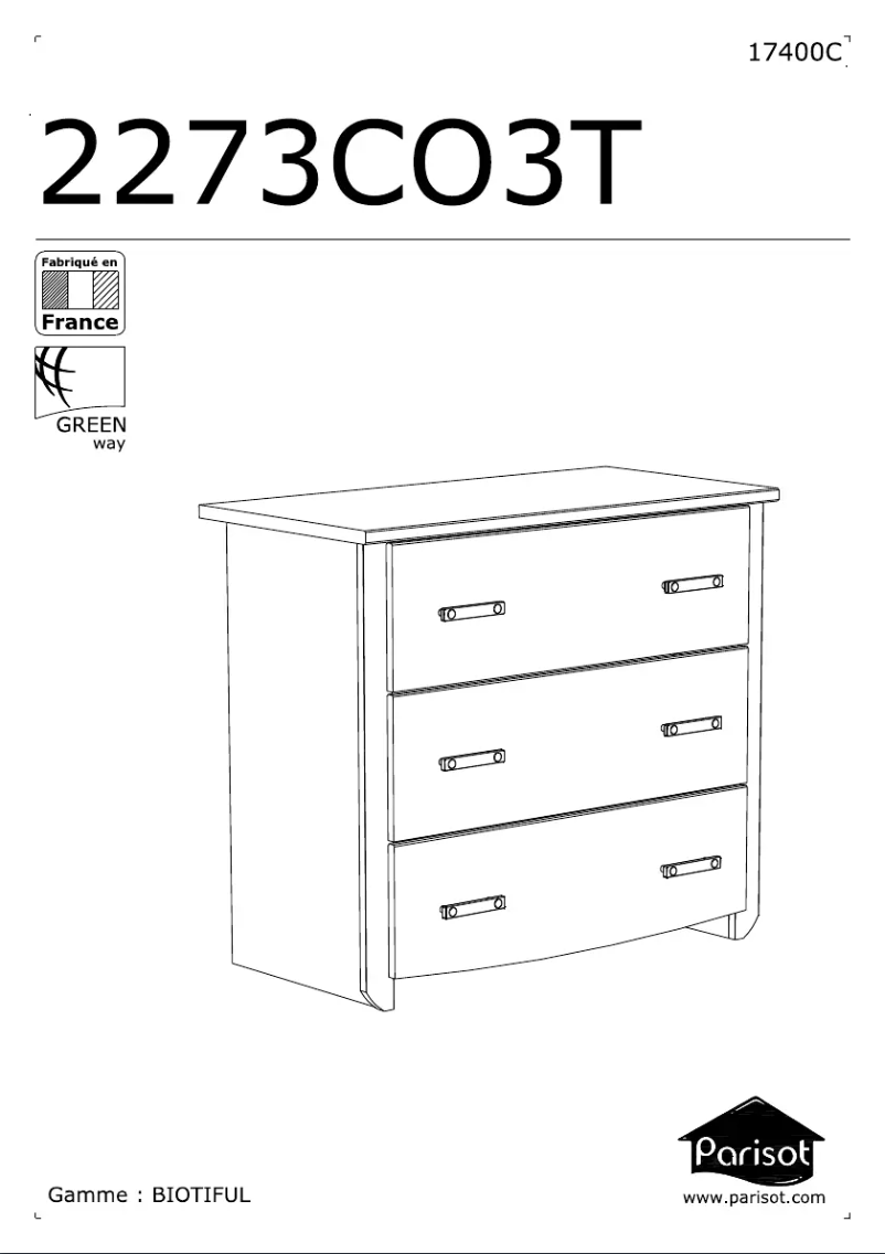 Página 1 del manual Manual de usuario Parisot Biotiful 2273CO3T