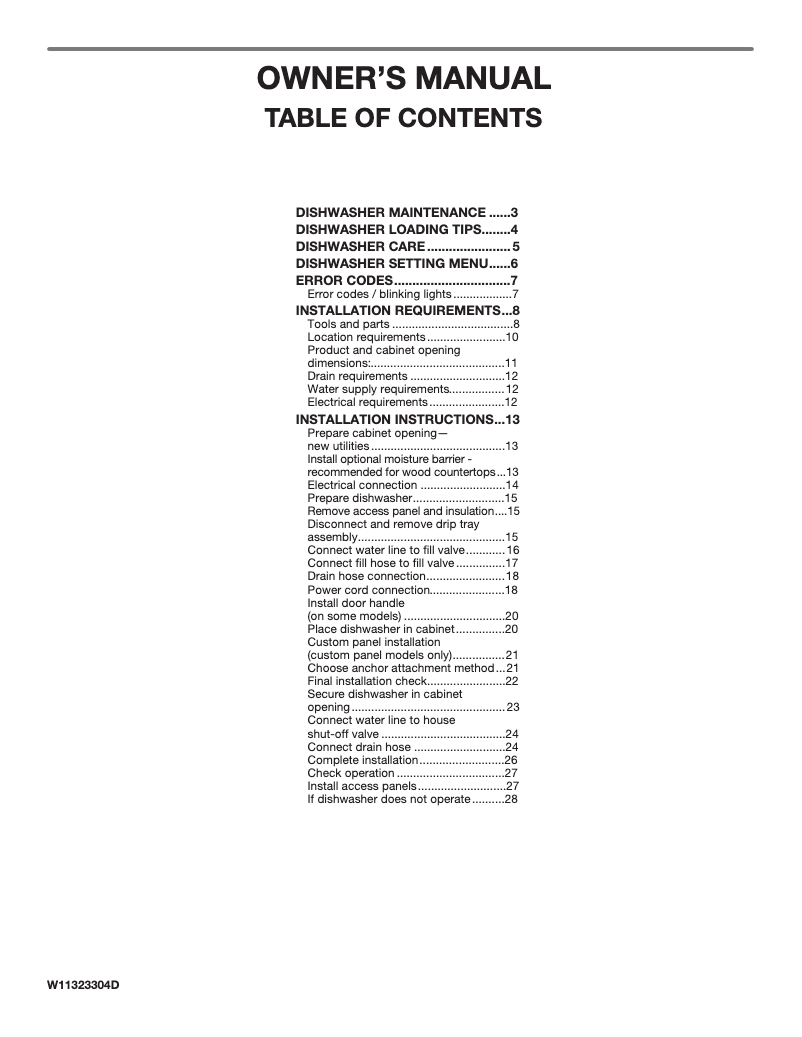 Page 1 de la notice Manuel utilisateur Kenmore 22-14175