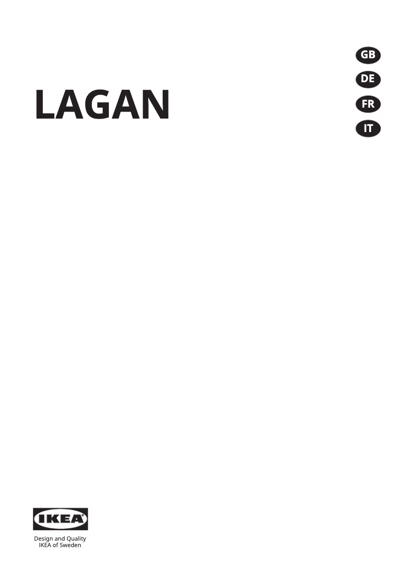 Page 1 de la notice Manuel utilisateur Ikea LAGAN 605.055.68