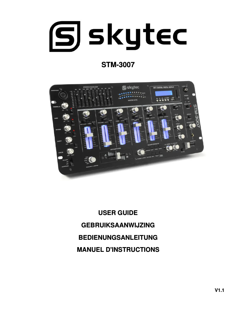 Page 1 de la notice Manuel utilisateur Skytec STM-3007