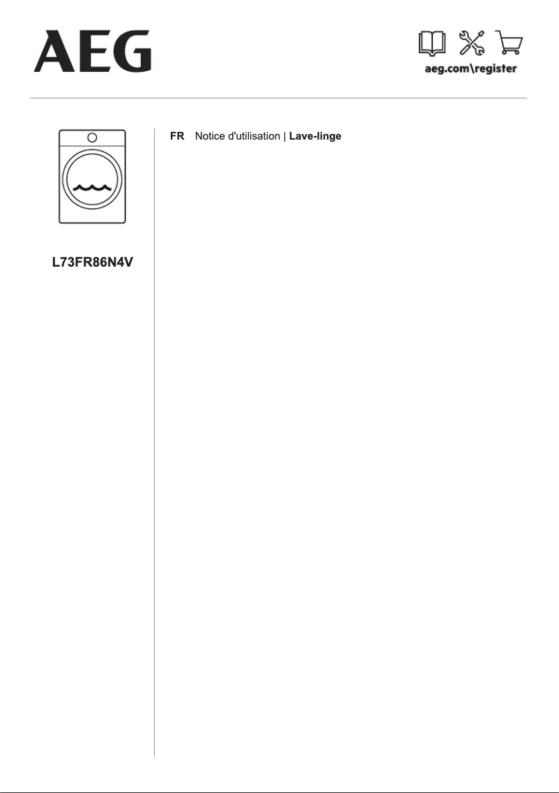 Page 1 de la notice Manuel utilisateur AEG L73FR86N4V