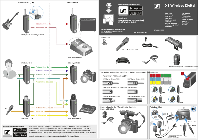 Página 1 del manual Manual de usuario Sennheiser XSW-D Lavalier Set