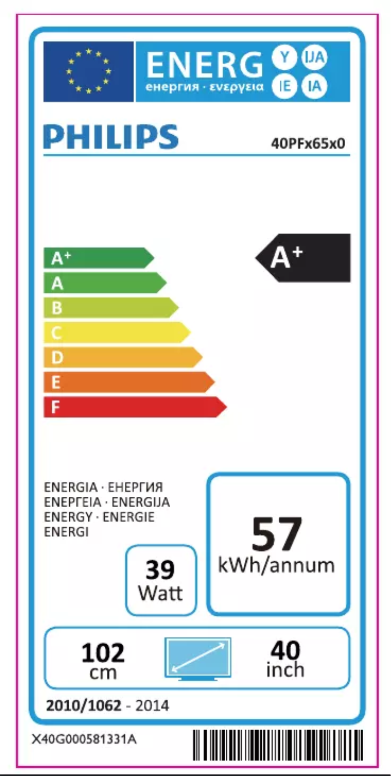 Image de la première page du manuel de l'appareil 40PFT6510