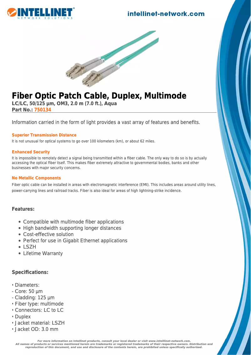 Page 1 de la notice Manuel utilisateur Intellinet 750134