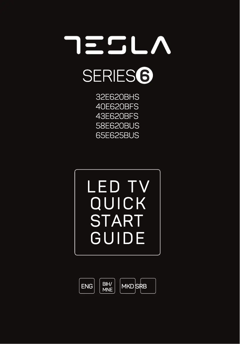Page 1 de la notice Manuel utilisateur Tesla 58E620BUS