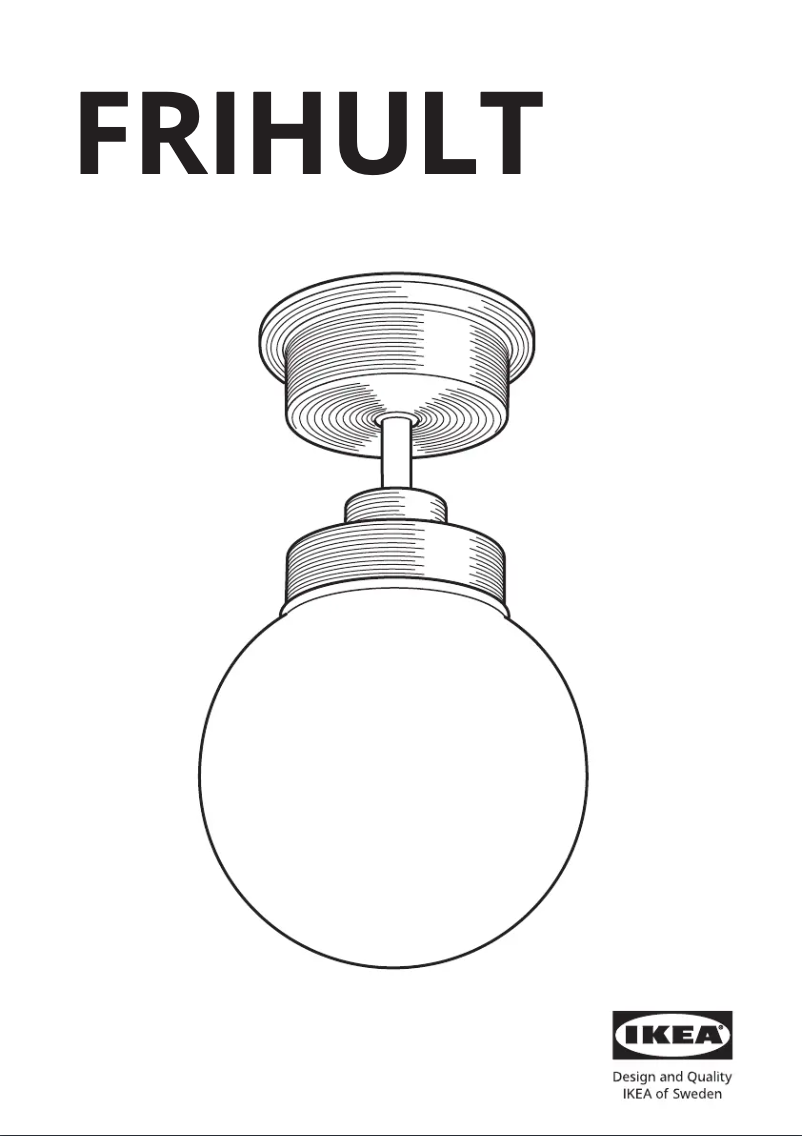 Page 1 de la notice Manuel utilisateur Ikea FRIHULT 205.442.08