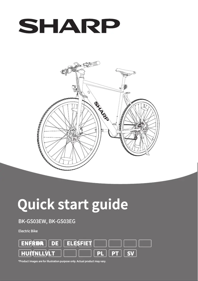 Page 1 de la notice Guide de démarrage rapide Sharp BK-GS03EG