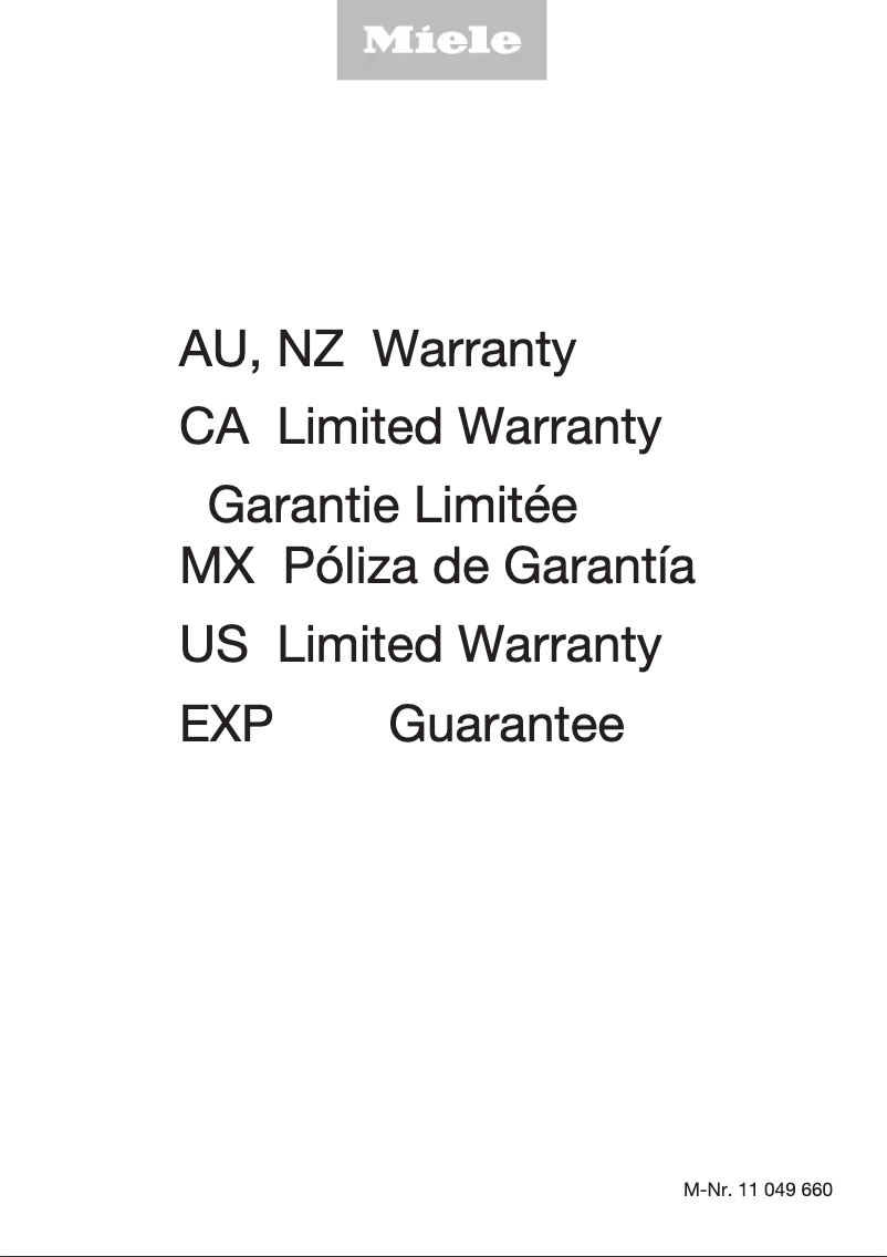 Página 1 del manual Manual de instrucciones Miele MasterCool KWT 2601 Vi