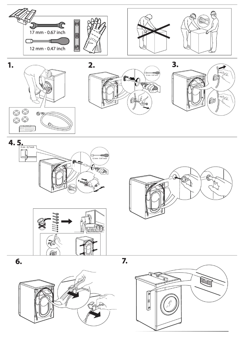 Page 1 de la notice Instructions de sécurité Whirlpool W8 09AD SILENCE