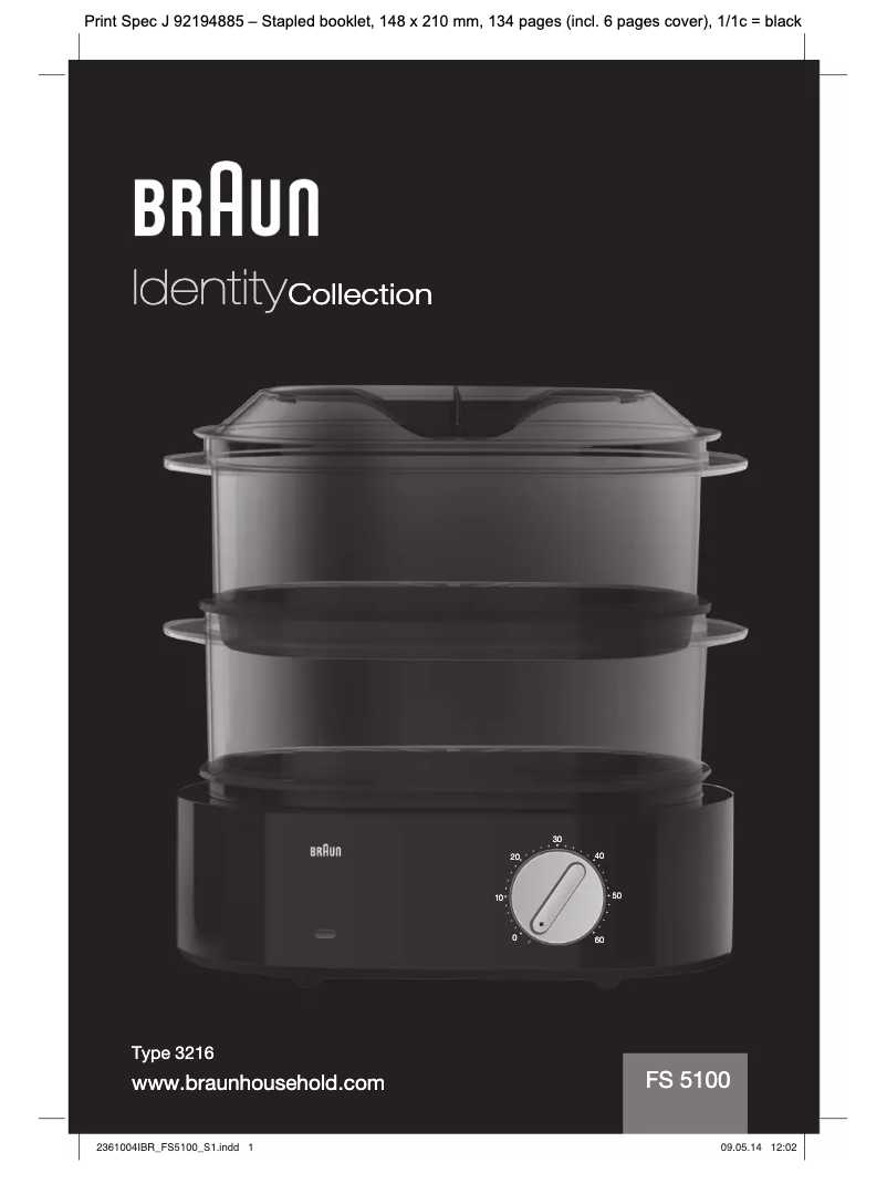 Page 1 de la notice Mode d'emploi Braun IdentityCollection FS 5100