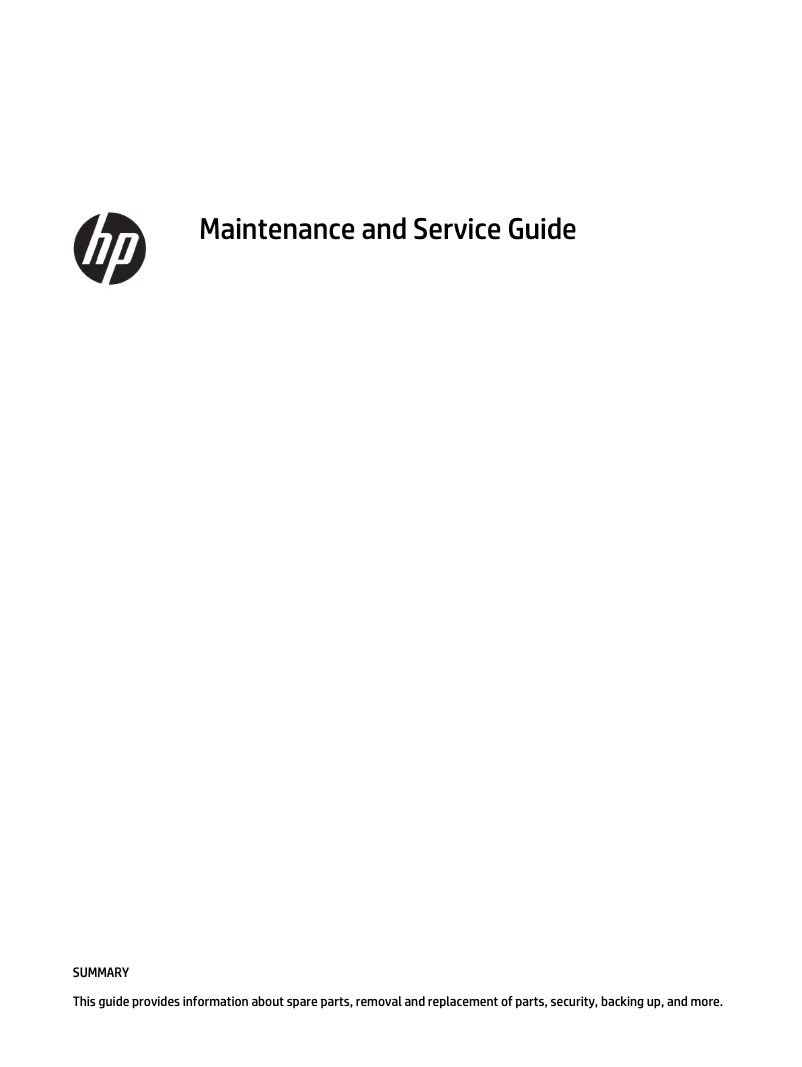 Page n°1 - Manuel utilisateur HP 17-cp2055ng