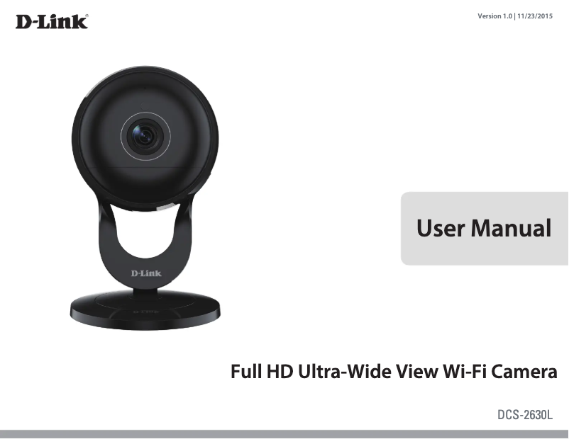 Page 1 of the manual User Manual D-Link DCS-2630L