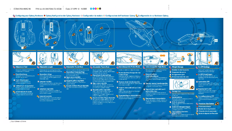 Page 1 de la notice Manuel utilisateur Cyborg R.A.T 7