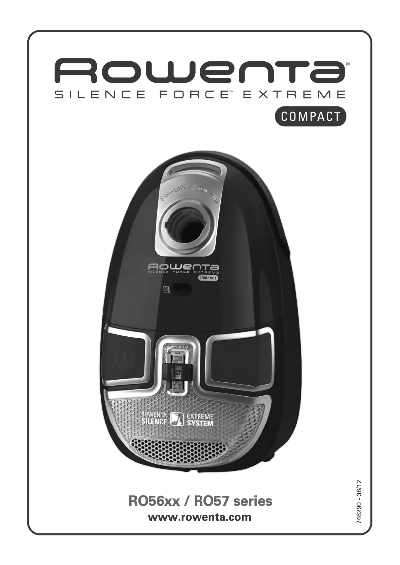 Page 1 of the manual User Manual Rowenta Silence Force Extreme Compact RO5651