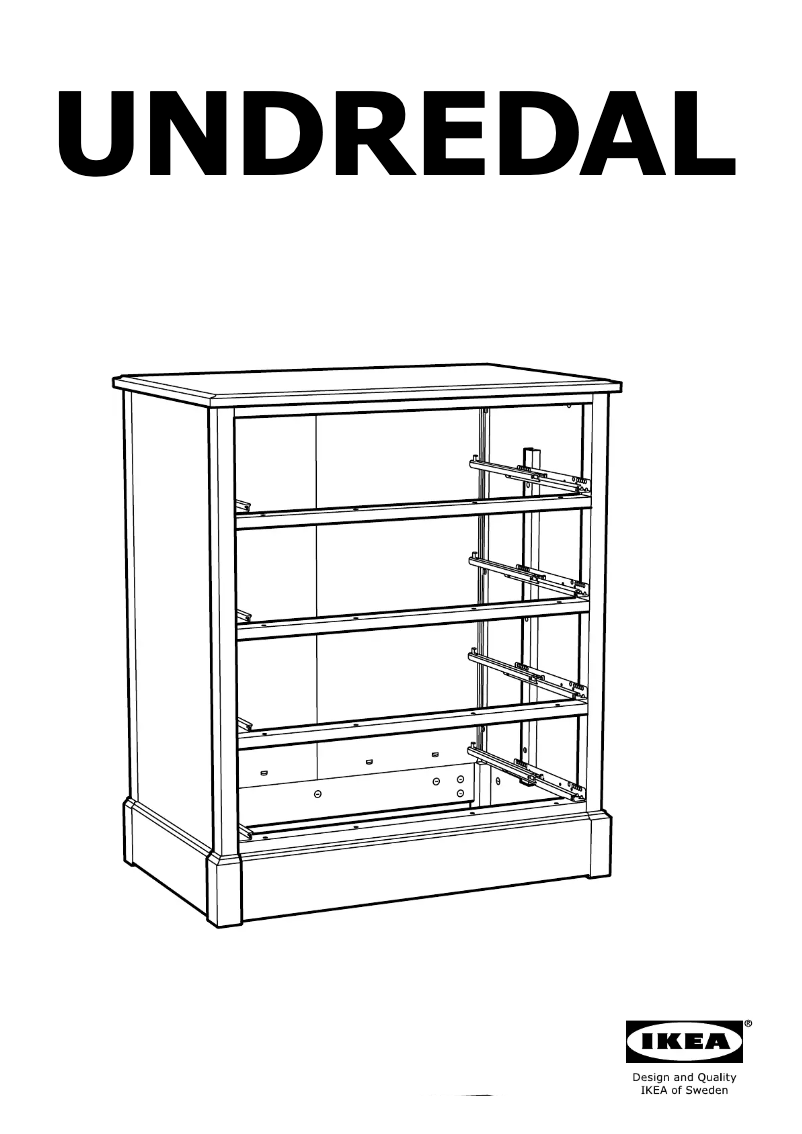 Page 1 de la notice Manuel utilisateur Ikea UNREDAL