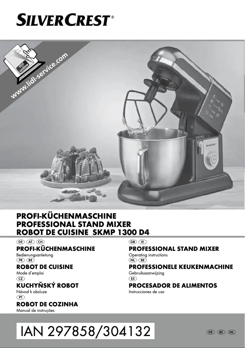 Page 1 de la notice Manuel utilisateur SilverCrest SKMP 1300 D4