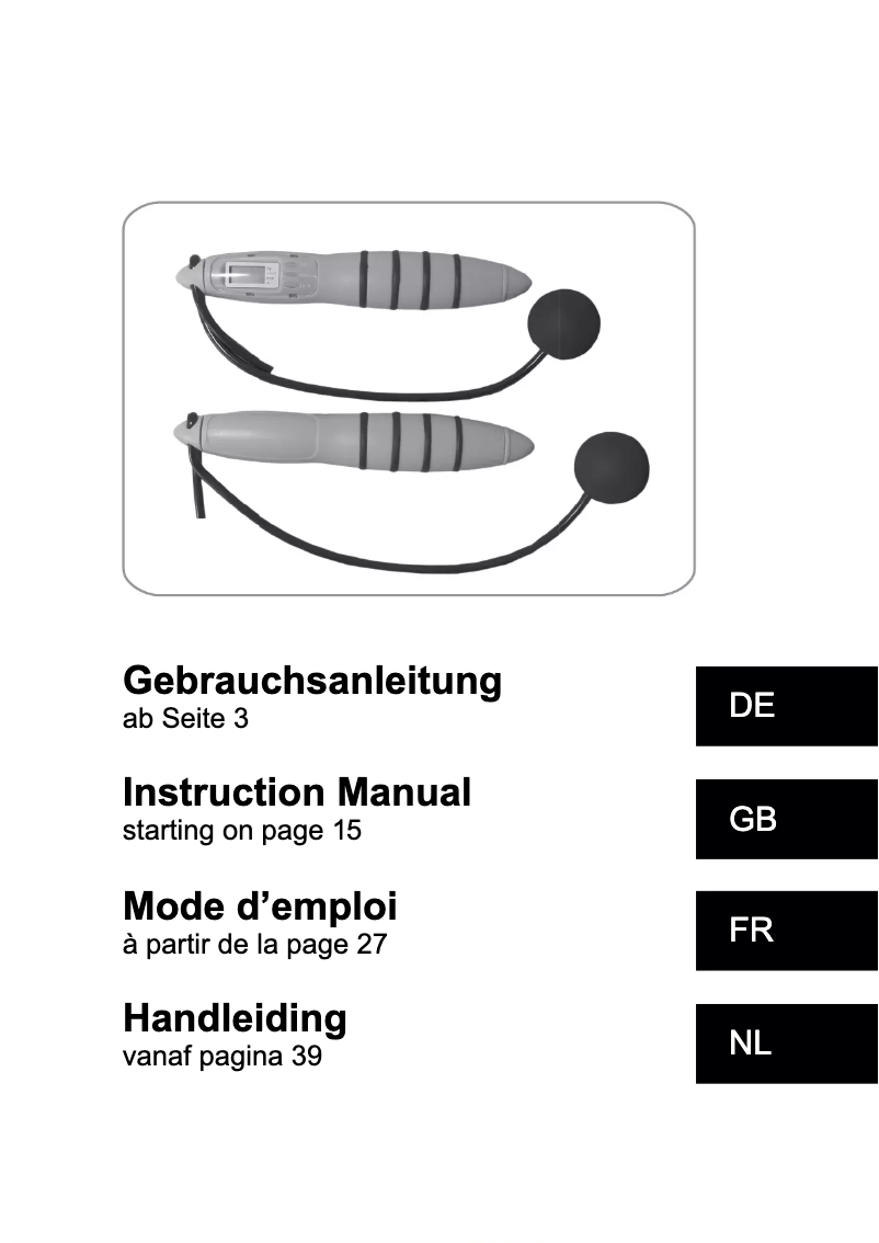 Page 1 of the manual User Manual VitalMaxx 07389