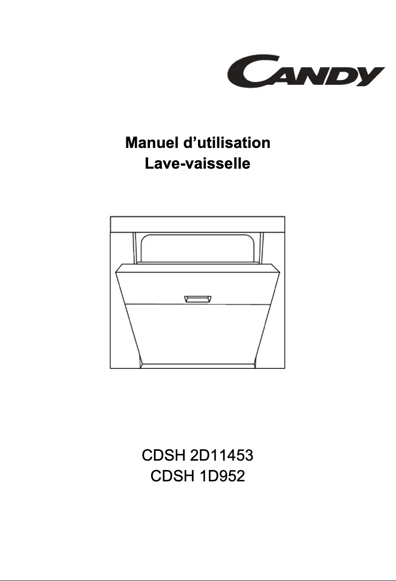 Page 1 of the manual User Manual Candy CDSH 2D11453