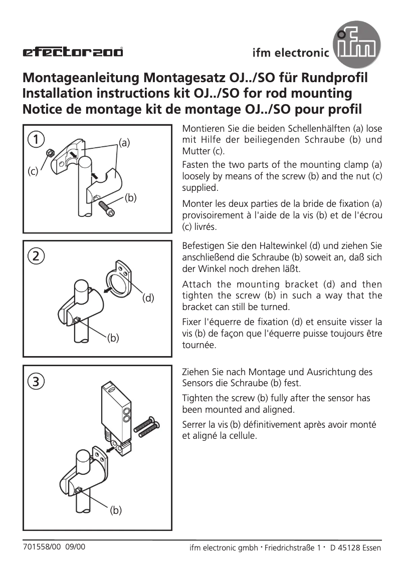Page 1 de la notice Manuel utilisateur IFM E20972