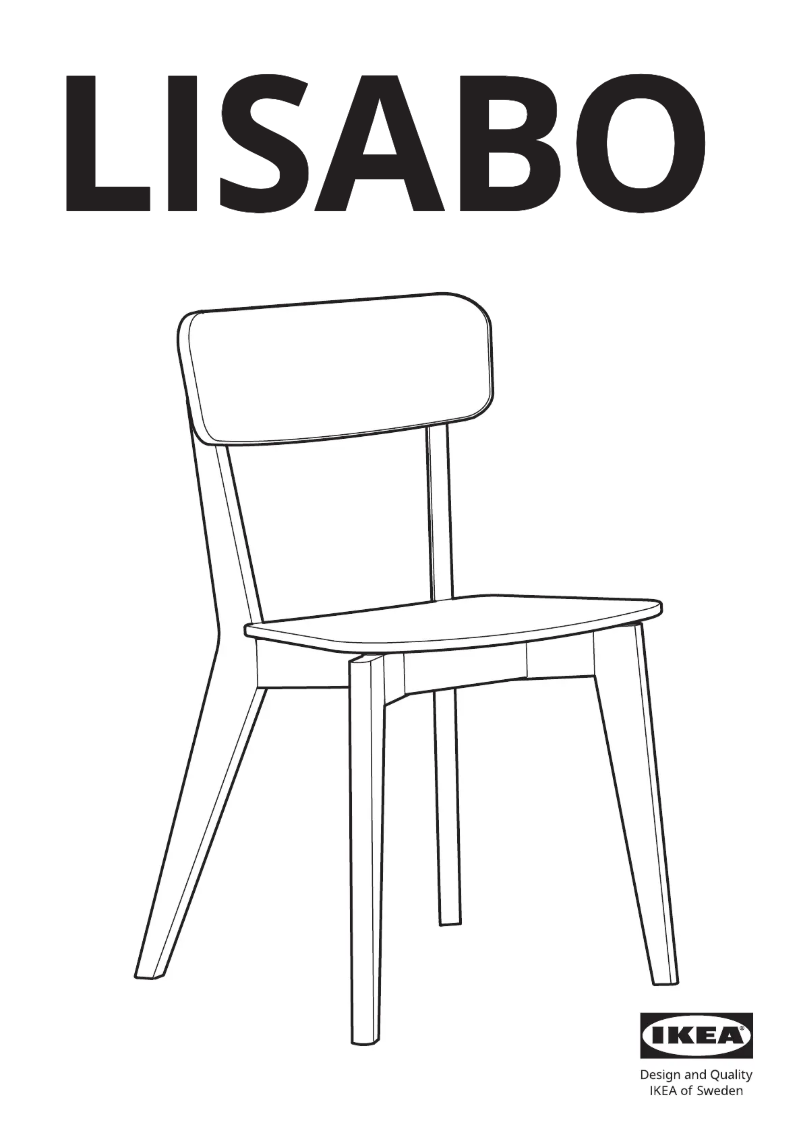 Page 1 de la notice Manuel utilisateur Ikea LISABO 705.490.10