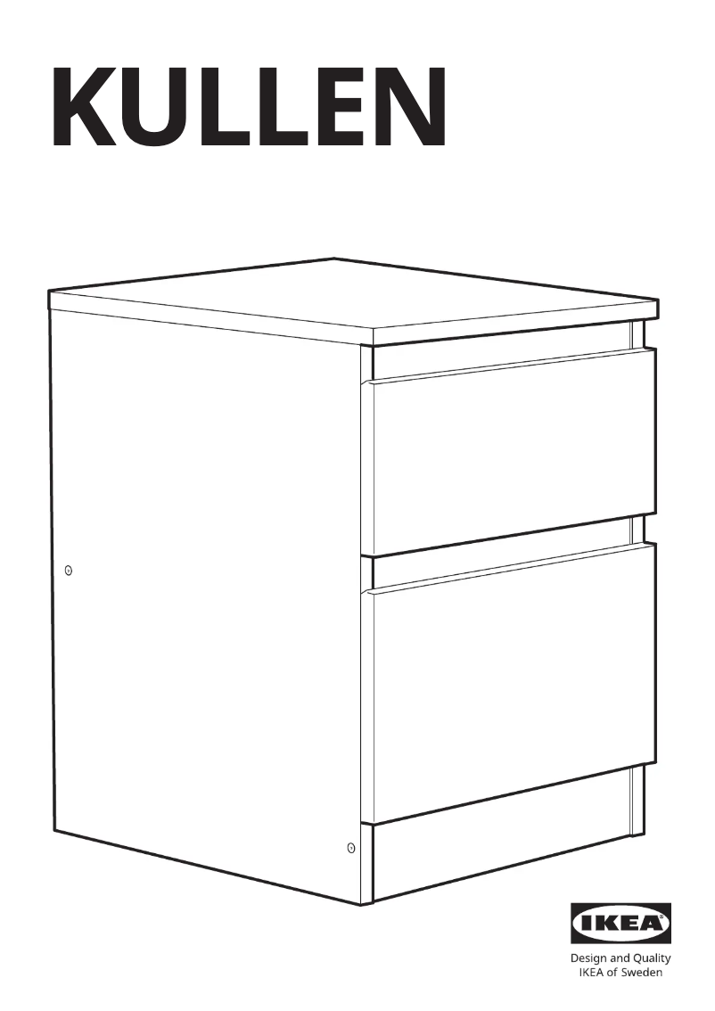 Page 1 de la notice Manuel utilisateur Ikea KULLEN 603.221.30