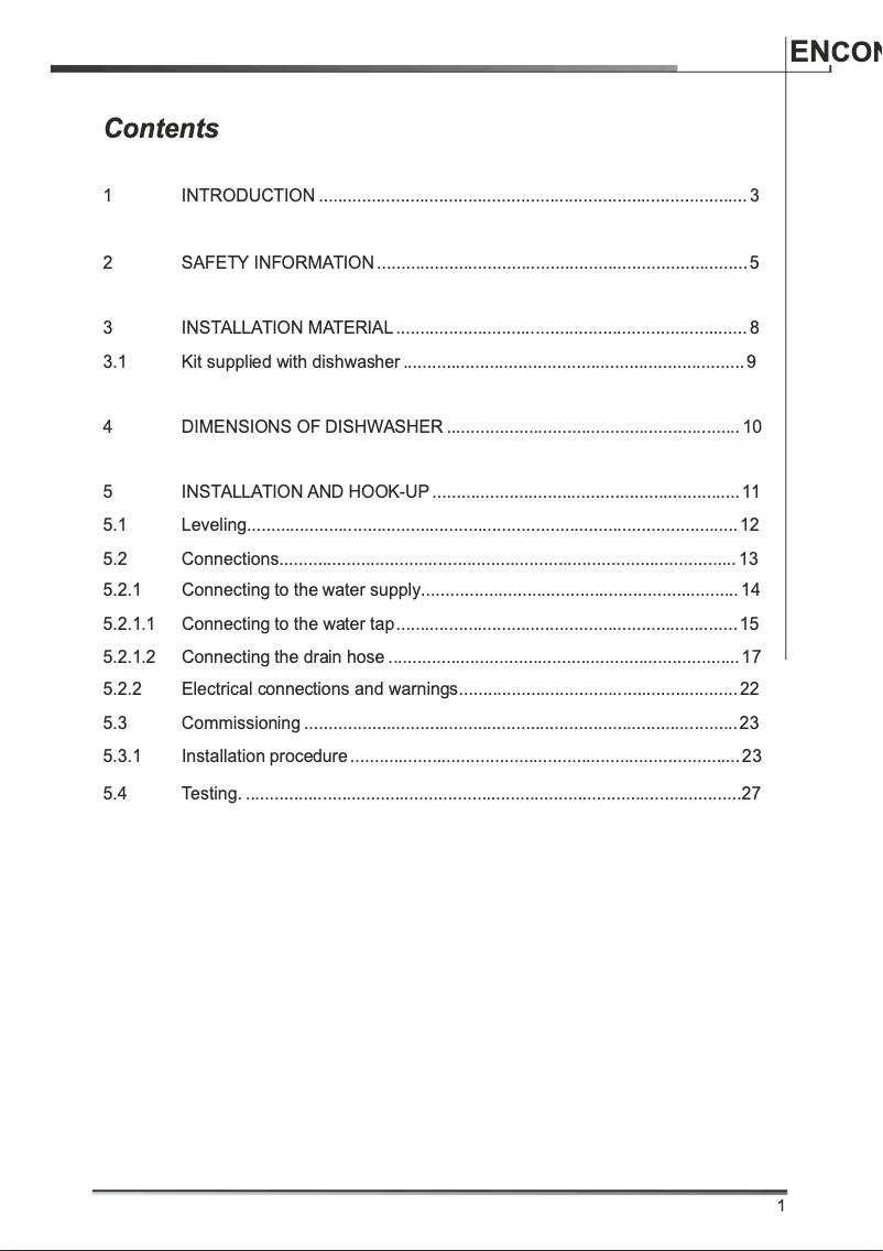 Page 1 de la notice Guide d'installation Smeg STFABU
