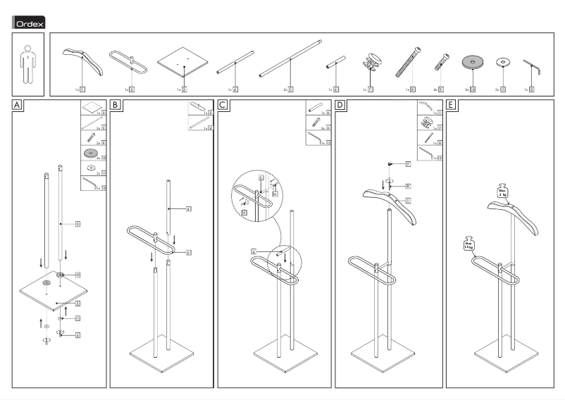 Page 1 de la notice Manuel utilisateur Ordex T13850