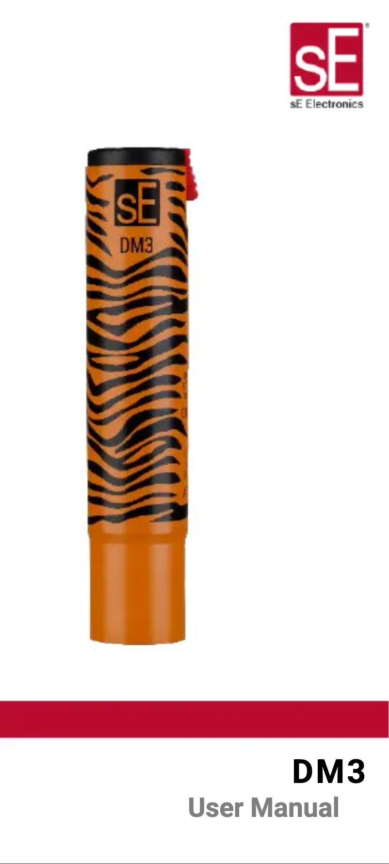 Page 1 de la notice Manuel utilisateur SE Electronics DM3