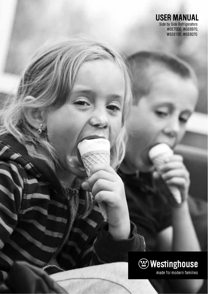Página 1 del manual Manual de instrucciones Westinghouse WSE6100SF