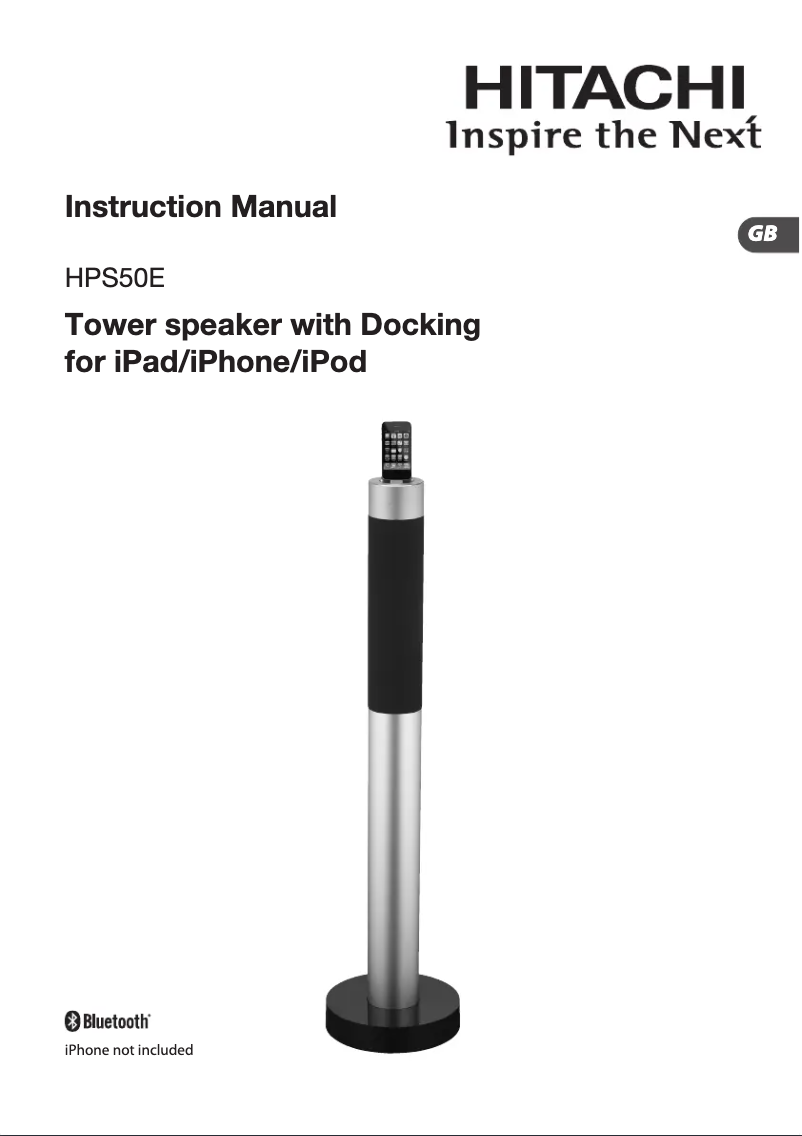 Page 1 de la notice Manuel utilisateur Hitachi HPS50E