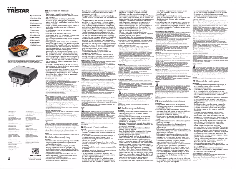 Página 1 del manual Manual de usuario TriStar WF-2195