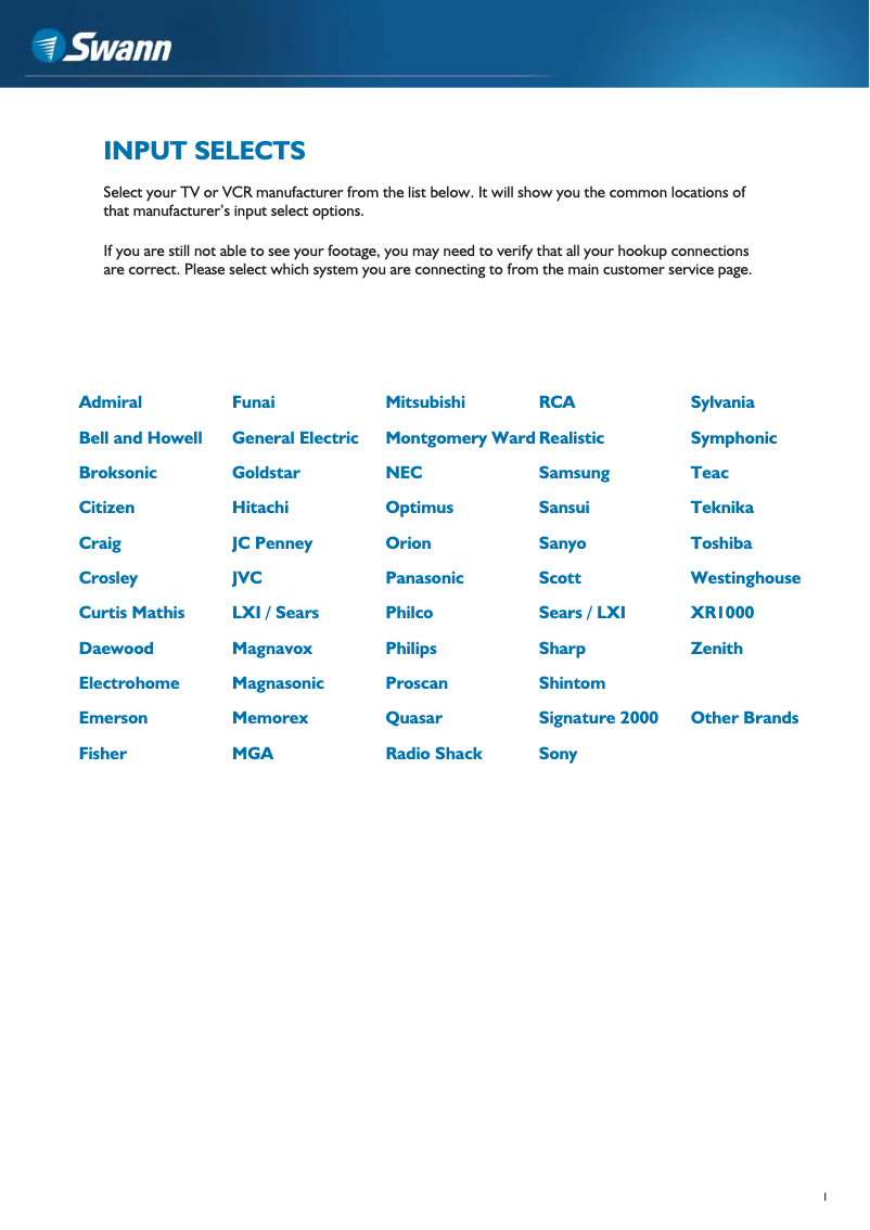 Page 1 de la notice Manuel utilisateur Swann BlackKnight