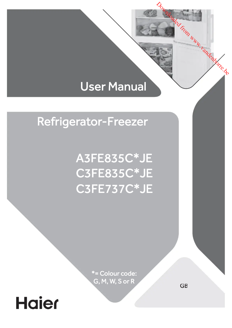 Página 1 del manual Manual de usuario Haier A3FE835CGJE Easy Access