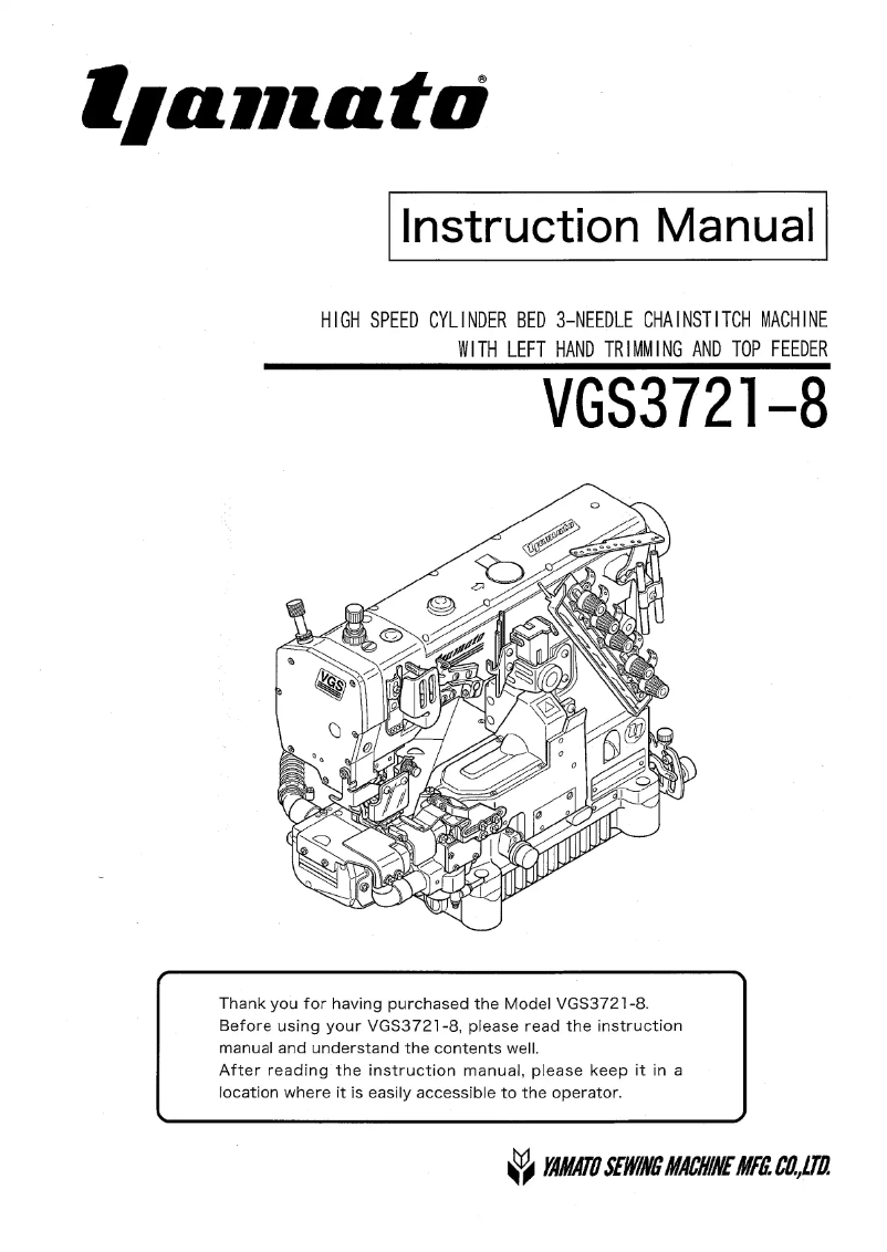 Página 1 del manual Manual de usuario Yamato VGS3721-8