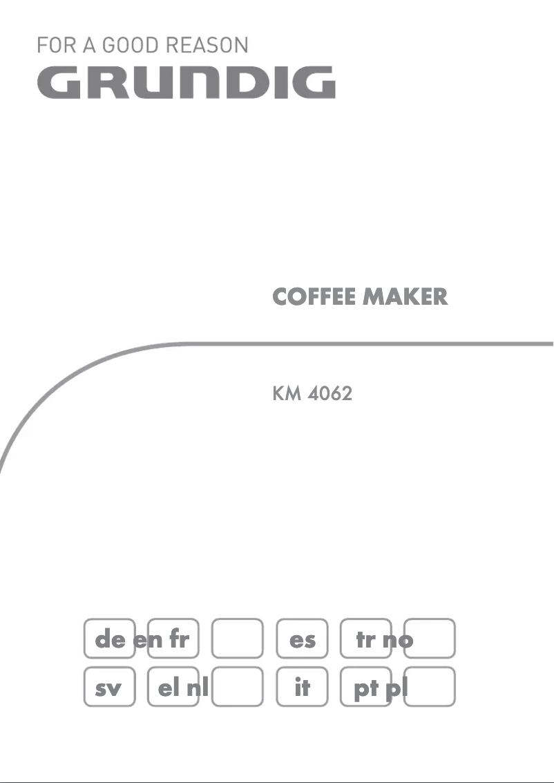 Página 1 del manual Manual de usuario Grundig KM 4062