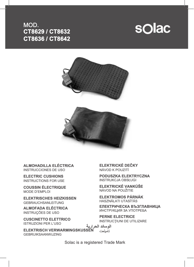 Página 1 del manual Manual de usuario Solac CT8629