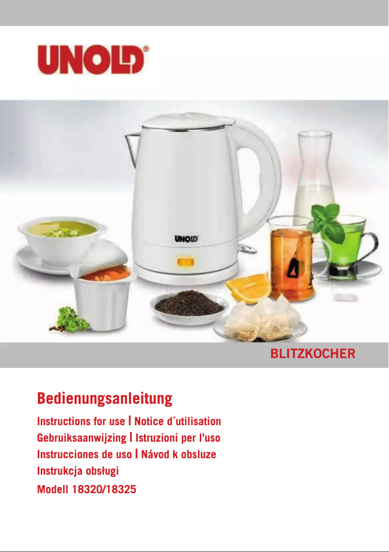 Page 1 de la notice Manuel utilisateur Unold 18320