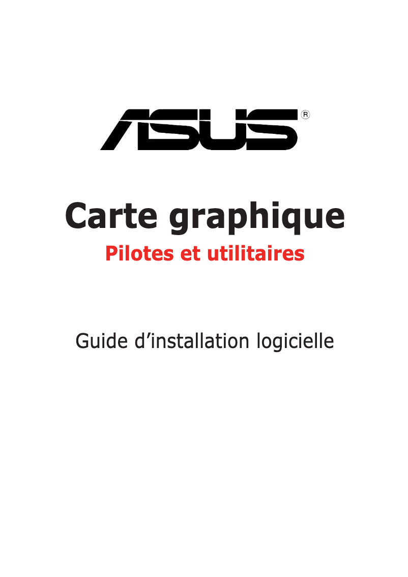 Page 1 de la notice Manuel utilisateur Asus A9200SE/TD/128M