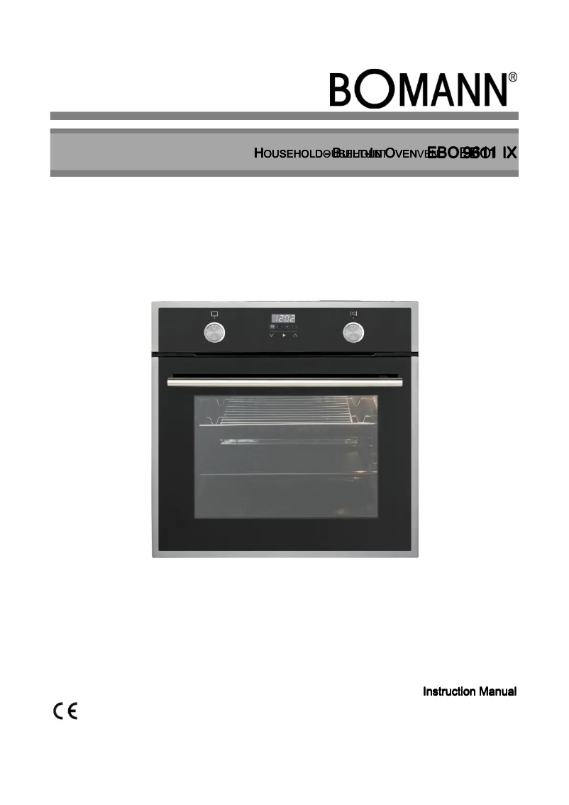 Page 1 de la notice Manuel utilisateur Bomann EBO 9611 IX